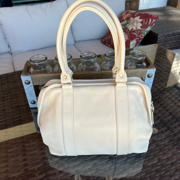 Vintage Coach Bone Ivory Soft Satchel #4055 Dr.’s Satchel - Picture 5 of 15